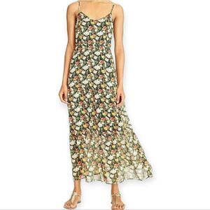 J.CREW Mercantile Sweet Pea Tiered Floral Chiffon Maxi Dress, Size 6